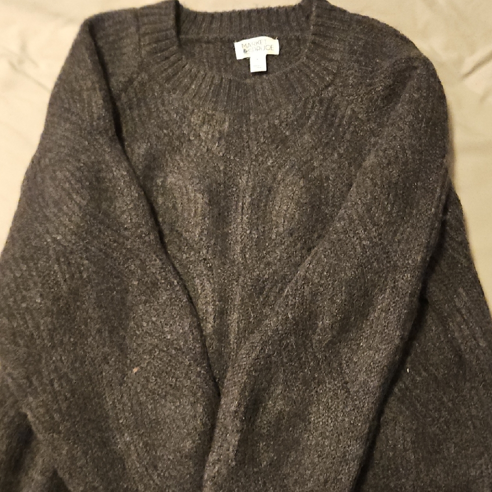 Market & Spruce Dark Gray Sweater
